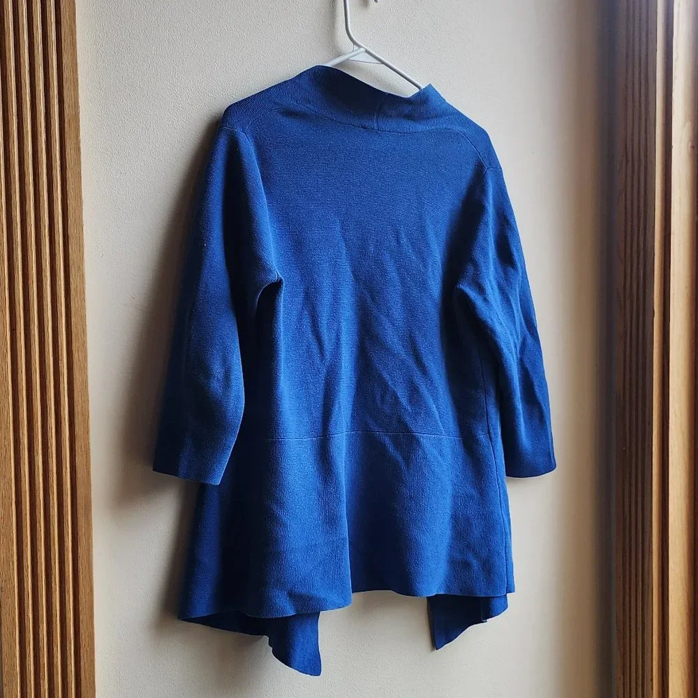 Talbots Cobalt Blue Open Cardigan Size Petite Small